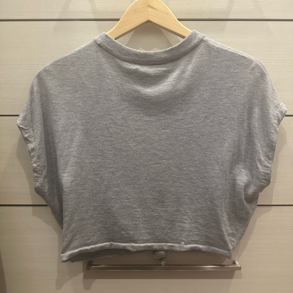 ALICE + OLIVIA Cammy Tie-Front Short-Sleeve T-Shirt size S - Picture 5 of 11